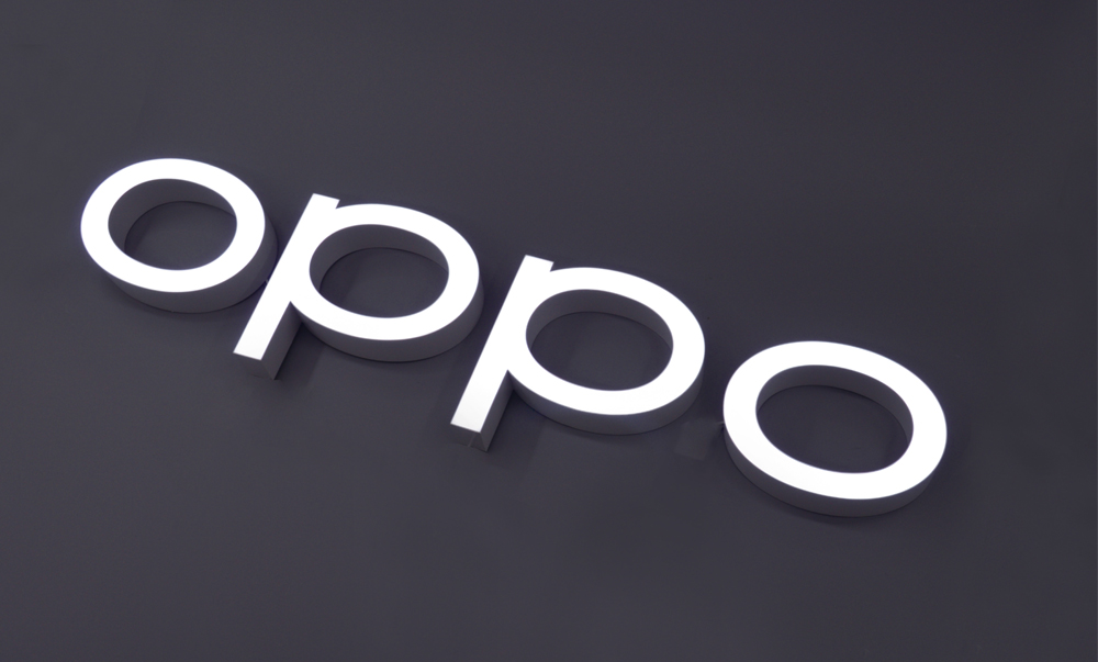 ABC注塑發(fā)光字 —— OPPO